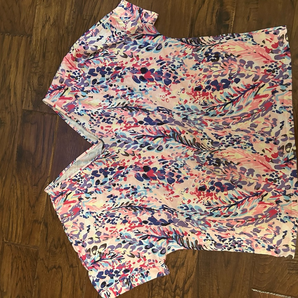 Colorful Abstract Print Top